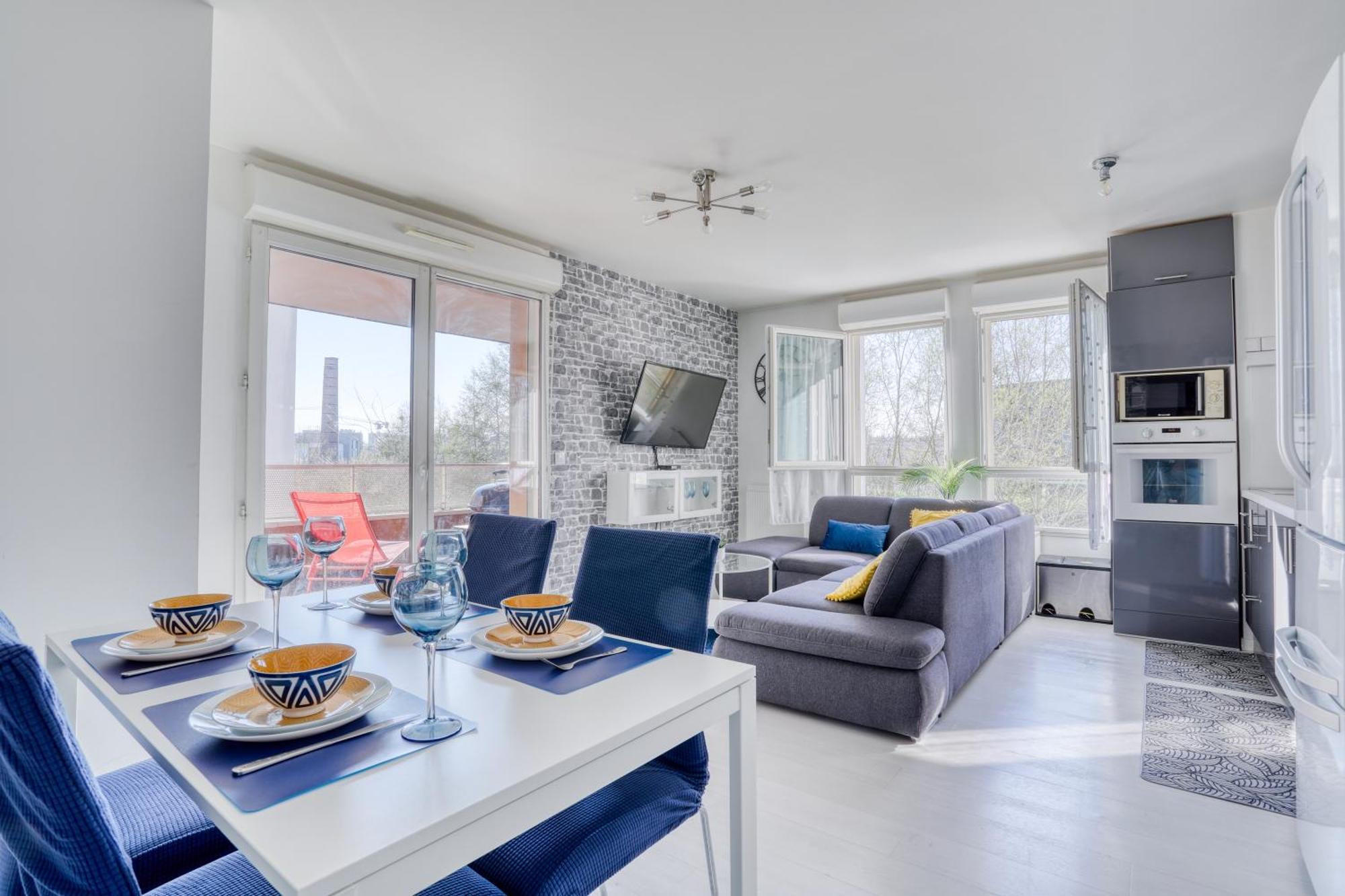"Le Serenity ", Appartement Spacieux ,Balcon, Parking Prive Gratuit, Netflix, Proche Cdg Et Stade De France スタン エクステリア 写真